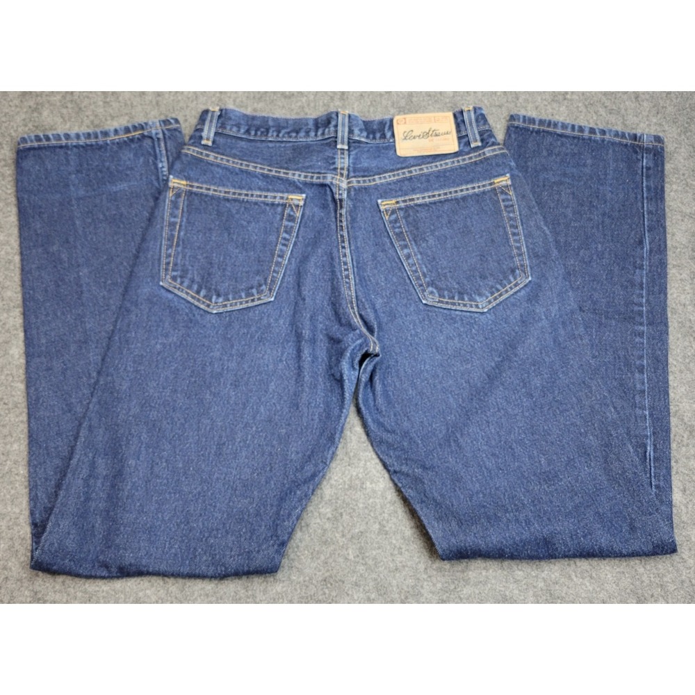 Levis Jeans Mens 32x34 Blue Signature Regular Fit Streetwear Grunge Western